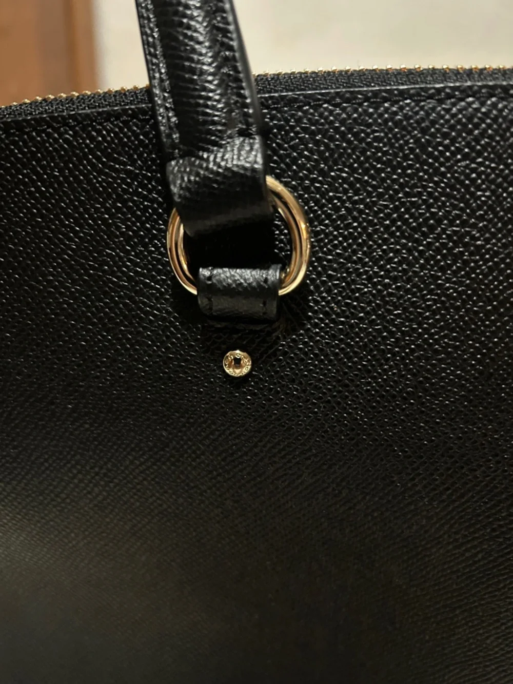 Black Stanton Crossbody Crossgrain Leather Carryall 37148 - Picture 6 of 15